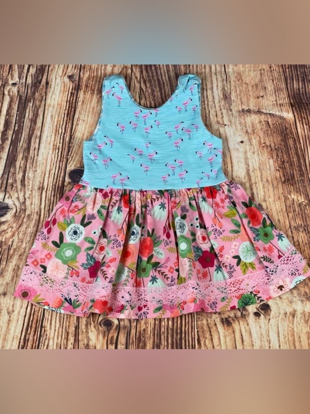SewFun Bowtique Flamingoes + Florals Sara Top